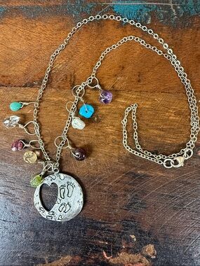 Jes MaHarry “Family Forever” Sterling Silver necklace. New in box.
